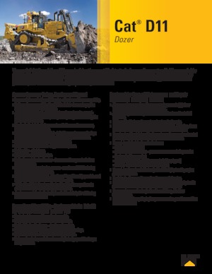 Pásové buldozery Caterpillar D11