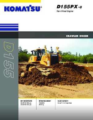 Pásové buldozery Komatsu D155PX-8 LGP