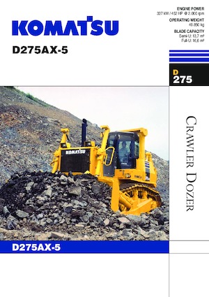 Pásové buldozery Komatsu D275AX-5 