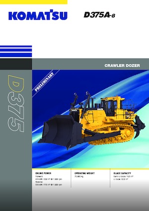 Pásové buldozery Komatsu D375A-8E0