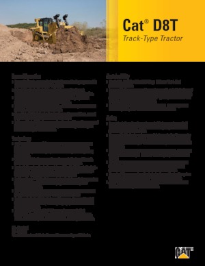Pásové buldozery Caterpillar D8T