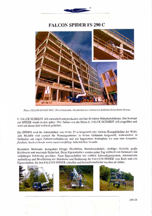 Pásové teleskopické pracovní plošiny Worldlift Industries AS - Rothlehner FS 290 C