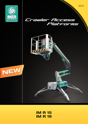 Pásové kloubové pracovní plošiny Imer IM R 15