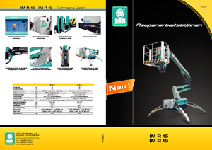 Pásové kloubové pracovní plošiny Imer IM R 15