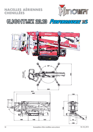 Pásové kloubové pracovní plošiny Hinowa Lightlift 20.10 Performance IIIS MK3