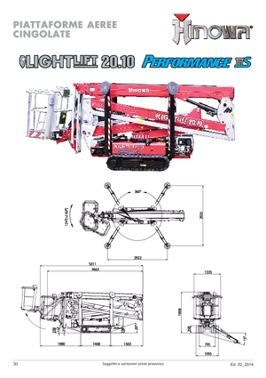 Pásové kloubové pracovní plošiny Hinowa Lightlift 20.10 Performance IIIS MK3