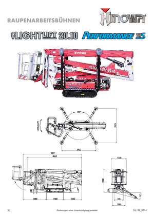 Pásové kloubové pracovní plošiny Hinowa Lightlift 20.10 Performance IIIS MK3