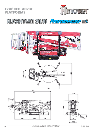 Pásové kloubové pracovní plošiny Hinowa Lightlift 20.10 Performance IIIS MK3