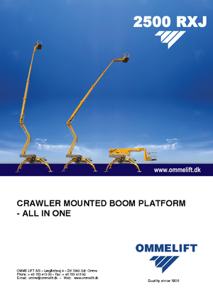 Pásové kloubové pracovní plošiny OMMELIFT 2500 RBDXJ
