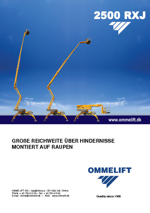 Pásové kloubové pracovní plošiny OMMELIFT 2500 RBDXJ