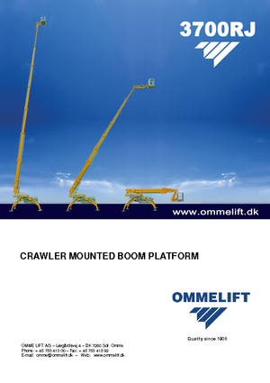 Pásové teleskopické pracovní plošiny OMMELIFT Omme 3700RBDJ