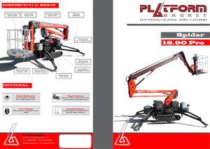 Pásové kloubové pracovní plošiny Basket Spider 18.90 Pro