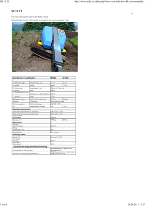 Pásové teleskopické pracovní plošiny Aichi SR12BJ