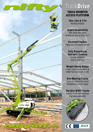 Pásové kloubové pracovní plošiny Niftylift TD 120 TN