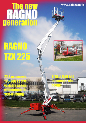 Pásové kloubové pracovní plošiny Palazzani TZX 225 C 