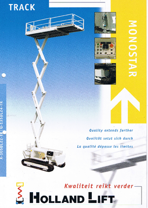 Pásové nůžkové plošiny Holland-Lift X-105 DL 22 TR