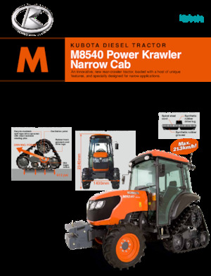 Pásové traktory Kubota M8540NPK
