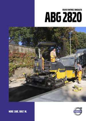 Pásové finišery Volvo ABG2820