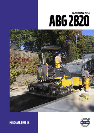 Pásové finišery Volvo ABG2820