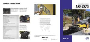 Pásové finišery Volvo ABG2820