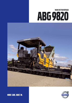 Pásové finišery Volvo ABG9820