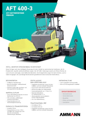 Pásové finišery Ammann AFT 400-3