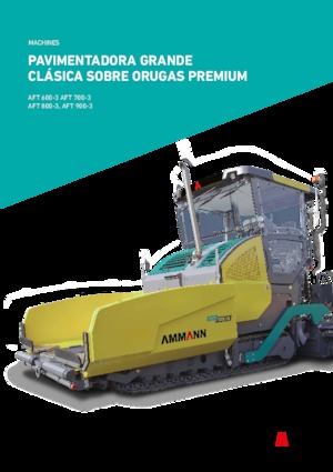 Pásové finišery Ammann AFT 800-3