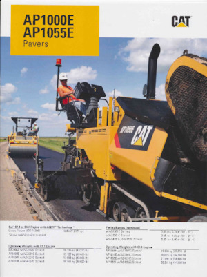 Pásové finišery Caterpillar AP1000E