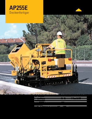 Pásové finišery Caterpillar AP255E