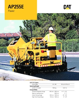 Pásové finišery Caterpillar AP255E