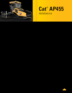 Pásové finišery Caterpillar AP455
