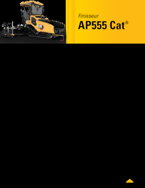 Pásové finišery Caterpillar AP555
