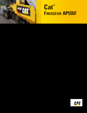 Pásové finišery Caterpillar AP555F