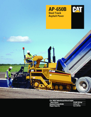 Pásové finišery Caterpillar AP650B