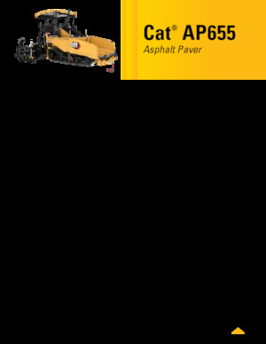 Pásové finišery Caterpillar AP655