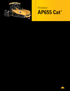 Pásové finišery Caterpillar AP655