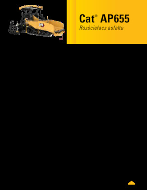 Pásové finišery Caterpillar AP655