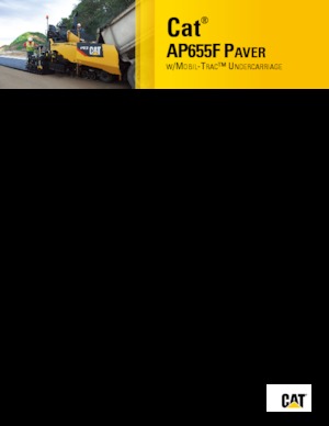 Pásové finišery Caterpillar AP655F