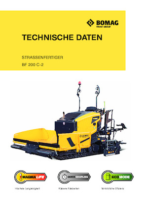 Pásové finišery Bomag BF 200 C 2 S 200