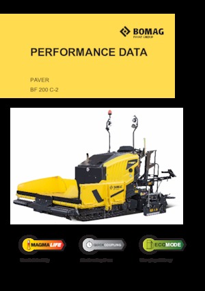 Pásové finišery Bomag BF 200 C 2 S 200