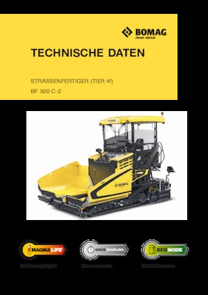 Pásové finišery Bomag BF 300 C 2 S 340-2