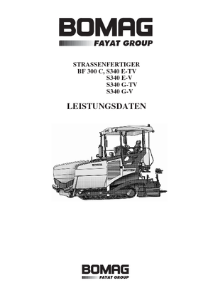 Pásové finišery Bomag BF 300 C-S 340-2