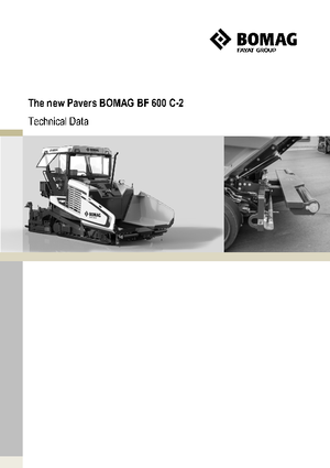Pásové finišery Bomag BF 600 C 2 S 500