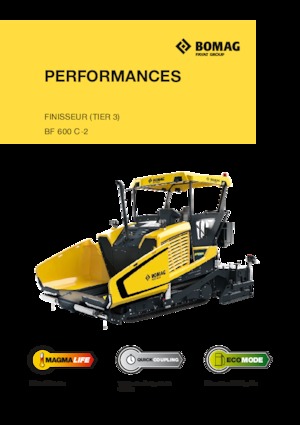 Pásové finišery Bomag BF 600 C 2 S 600