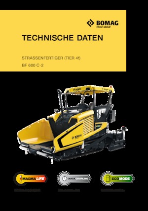 Pásové finišery Bomag BF 600 C 2 S 600