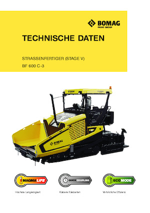 Pásové finišery Bomag BF 600 C 3 S 600