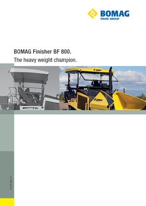 Pásové finišery Bomag BF 800 C S 600