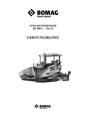 Pásové finišery Bomag BF 900 C S 600