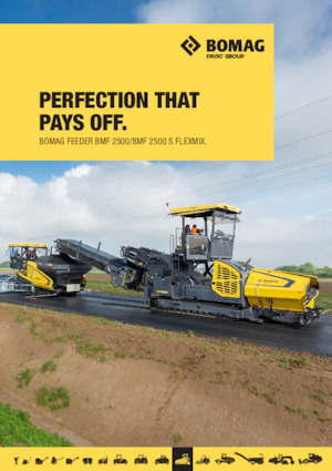 Pásové finišery Bomag BMF 2500 S FLEXMIX
