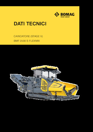 Pásové finišery Bomag BMF 2500 S FLEXMIX